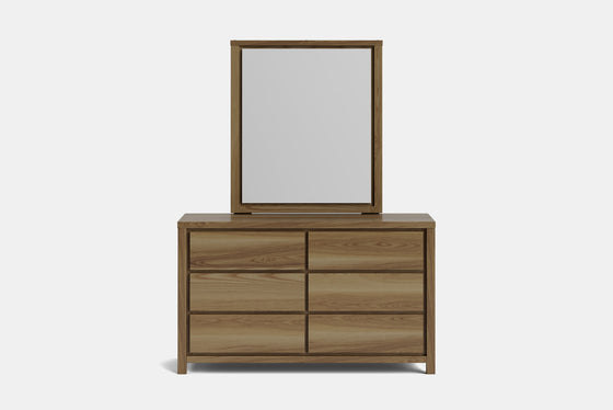 Reva 6 Drawer Dresser & Mirror
