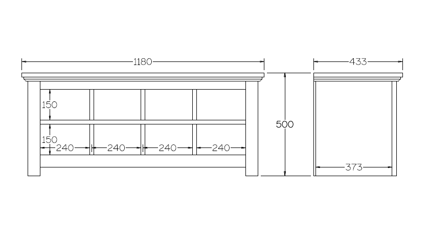 Custom Marsden Shoe Bench