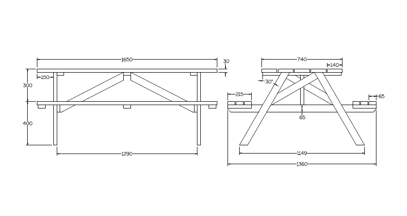 Custom Picnic Table 