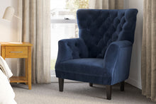  Wingback Sofa/Occasional Chair – Navy Velvet