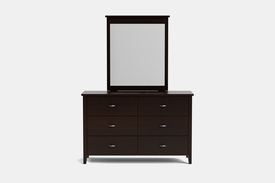 Ivydale 6 Drawer Dresser & Mirror - Pine