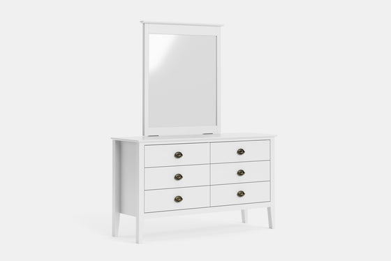 Mabel 6 Drawer Dresser & Mirror