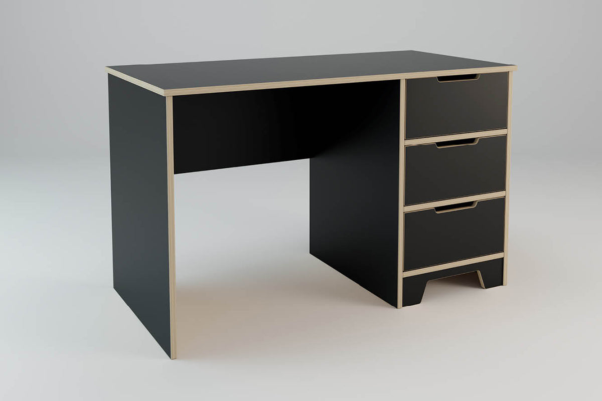 Plyhome 3 Drawer Desk – Coastwood Furniture