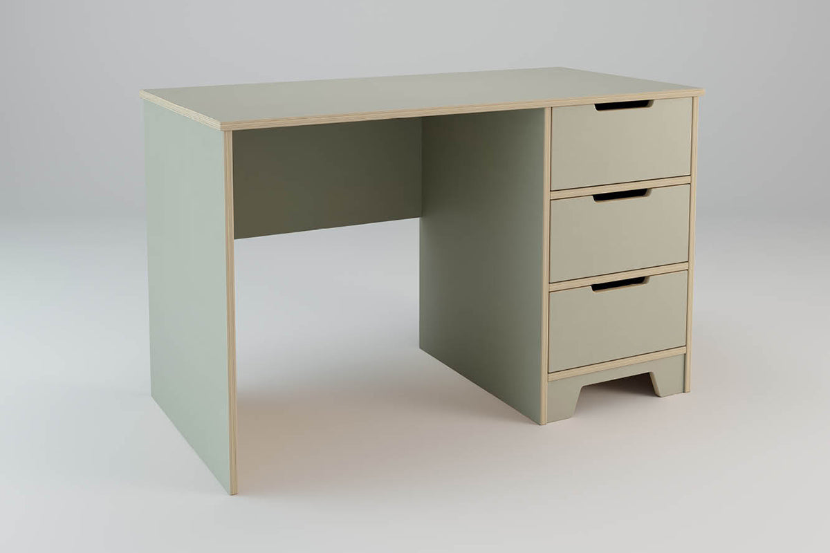 Plyhome 3 Drawer Desk – Coastwood Furniture